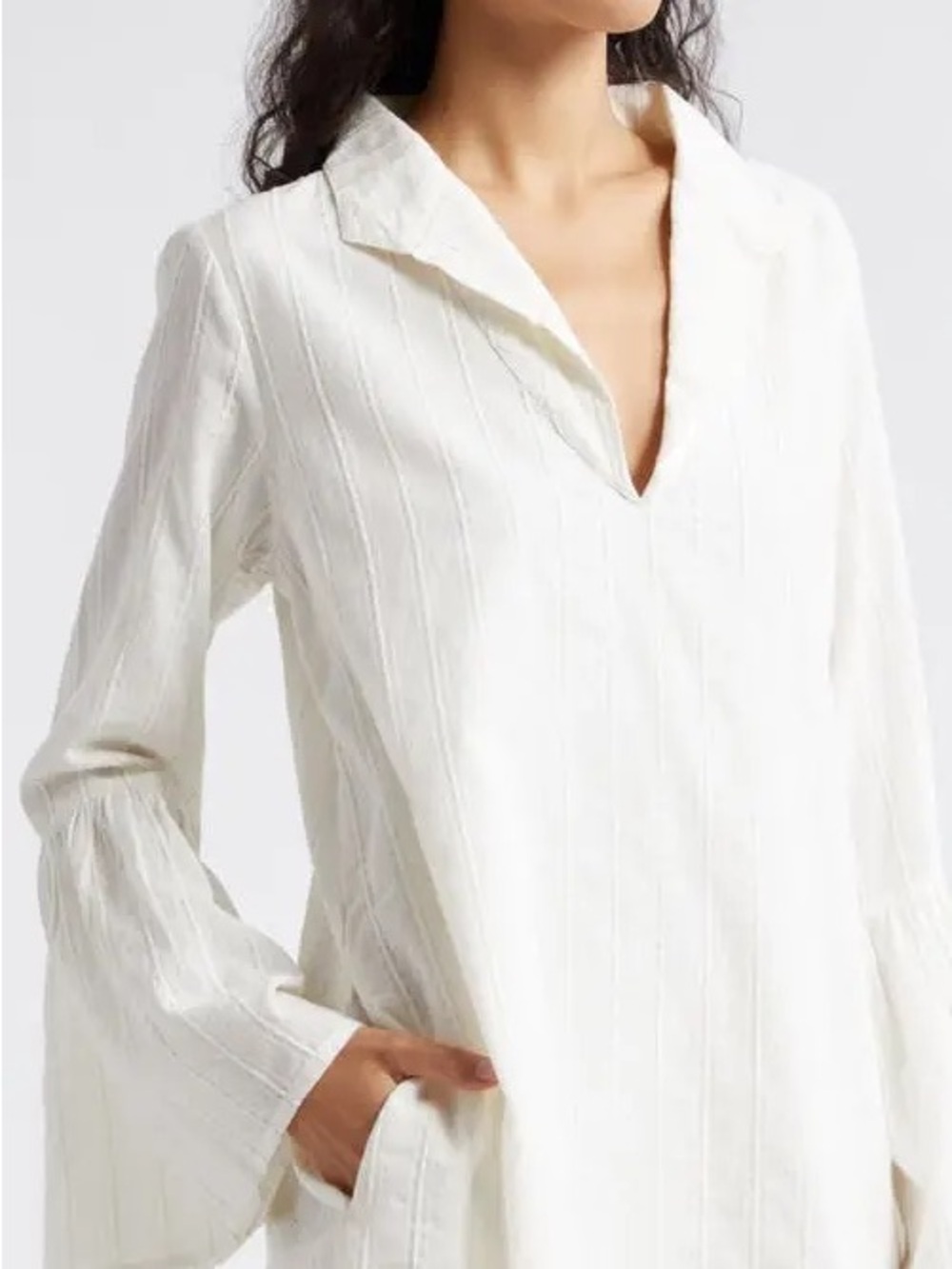 Mille Long Sleeve Cotton Shirtdress